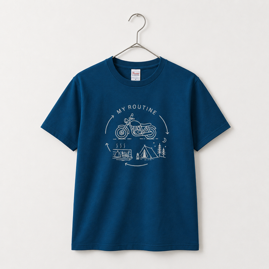 My Routine マイルーティンTシャツ バイク&キャンプ&サウナ02