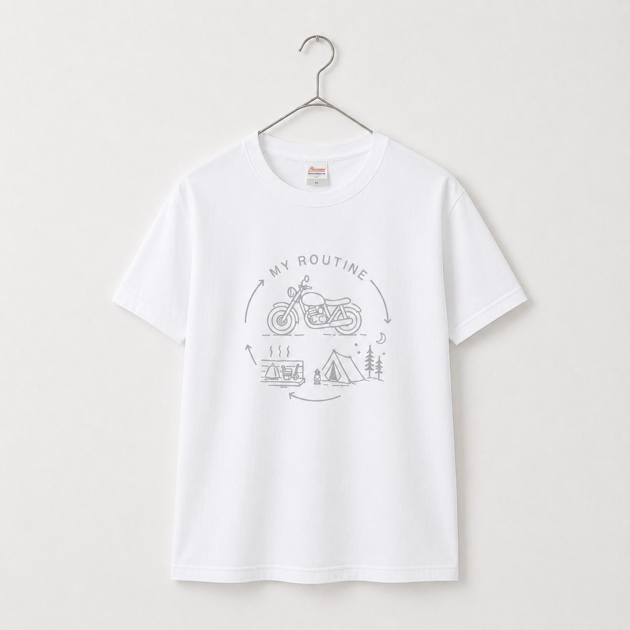 My Routine マイルーティンTシャツ バイク&キャンプ&サウナ02